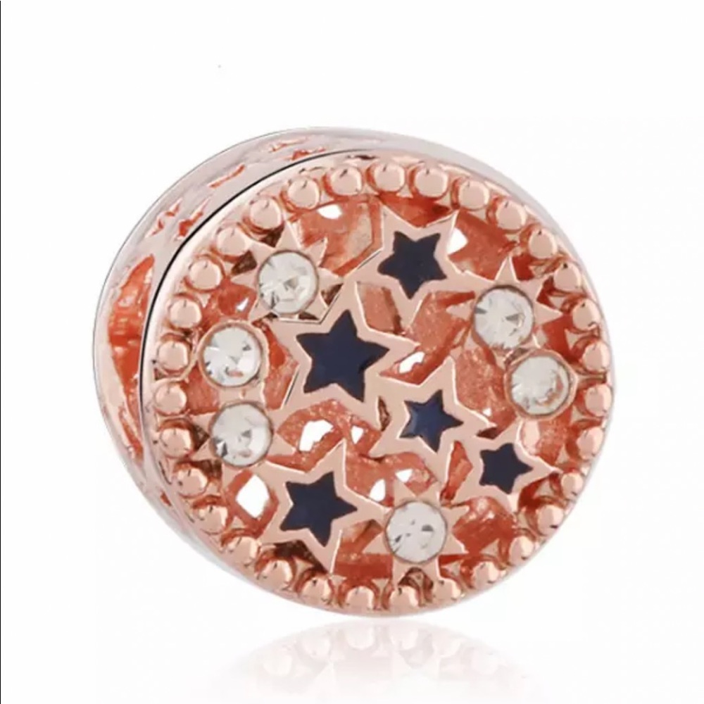 NEW•Rosegold Moon & Stars DIY charm/bead
